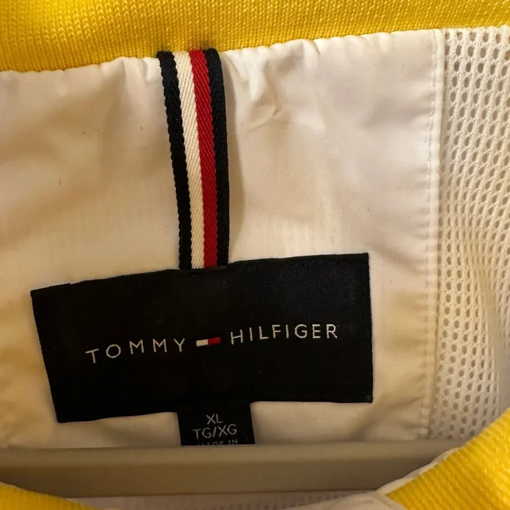 Tommy Hilfiger Archives Nautical Yacht Full Zip Retro Windbreaker Jacket XL Hood - Picture 9 of 12